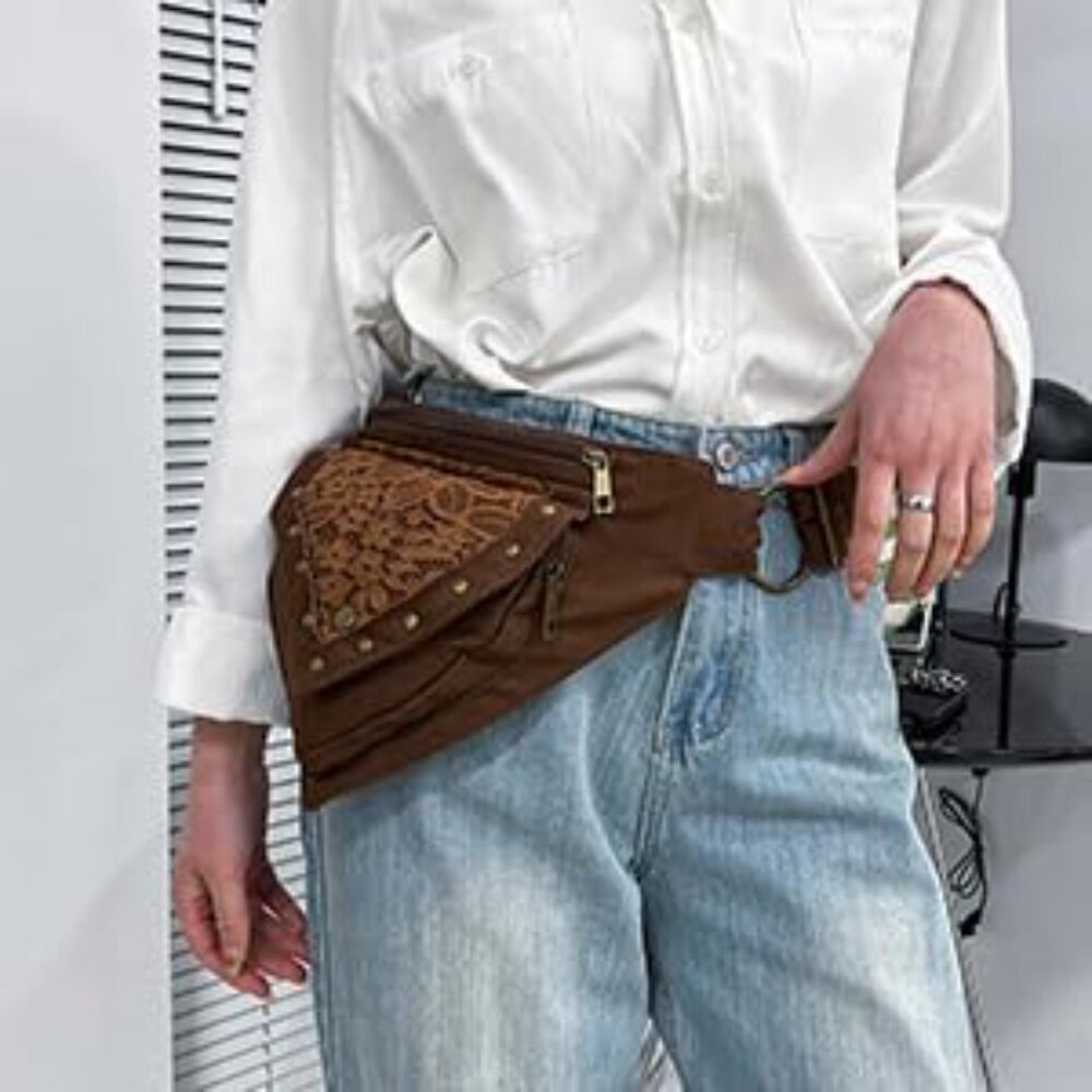 Renaissance Bag Ren Faire Accessories Festival Bag Fanny Pack for Women Thigh Ba - Picture 5 of 7